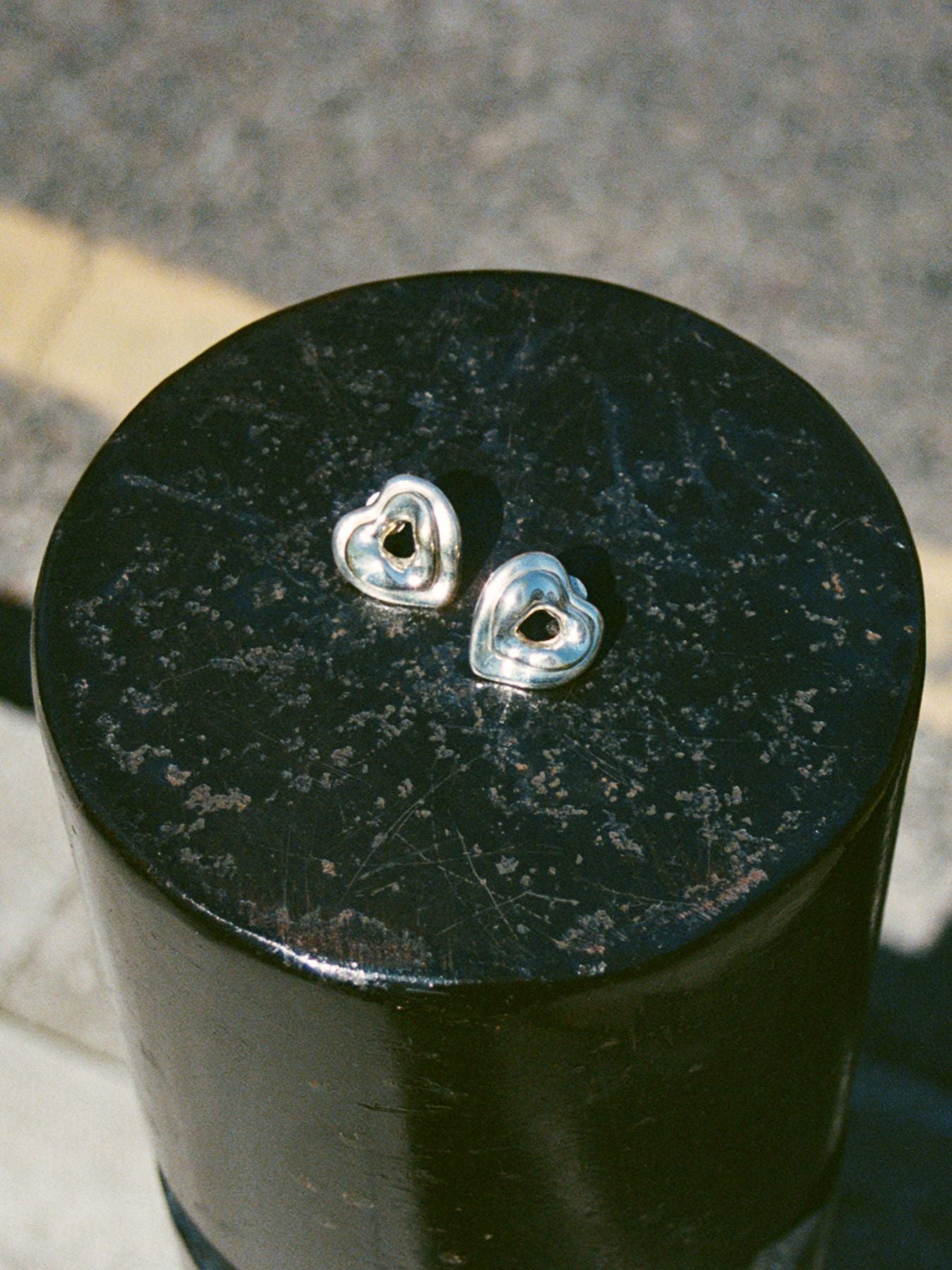 Mini Double Heart Earrings