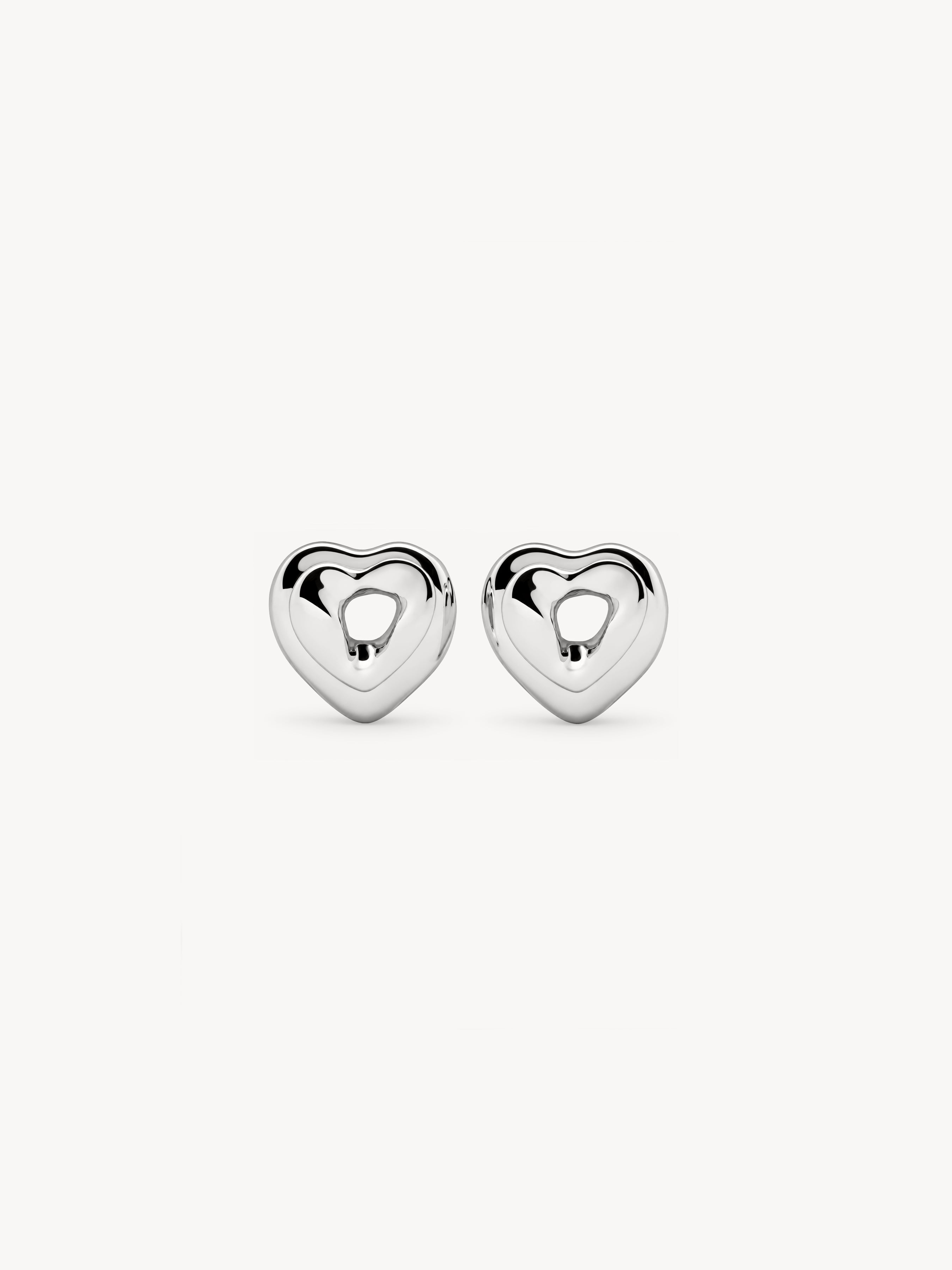 Mini Double Heart Earrings