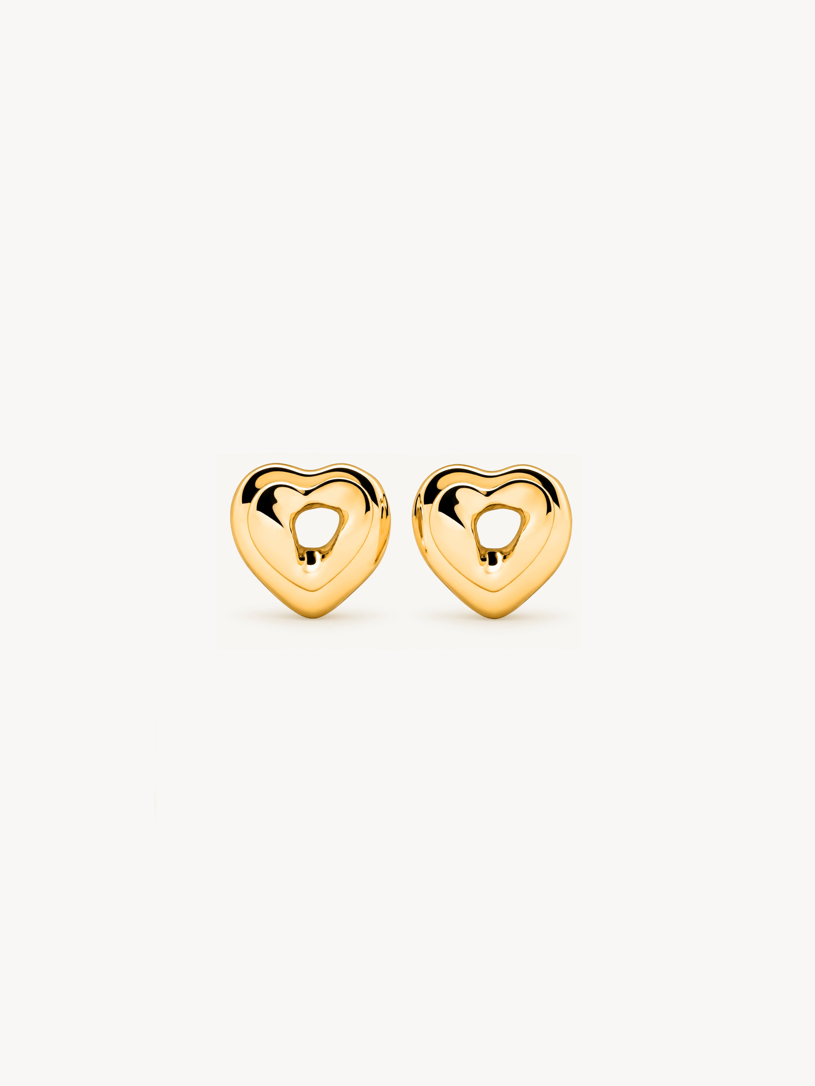 Mini Double Heart Earrings